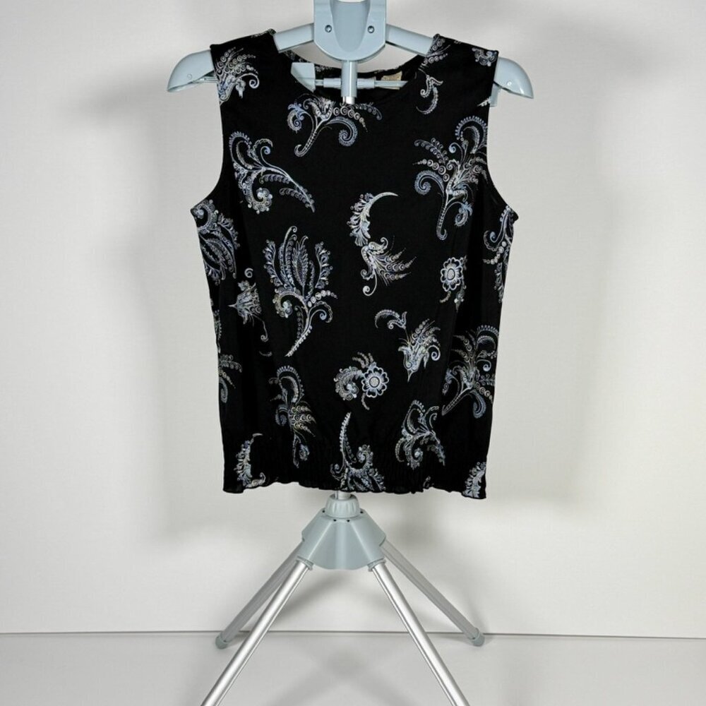 Apostrophe Stretch Dressy Black Top